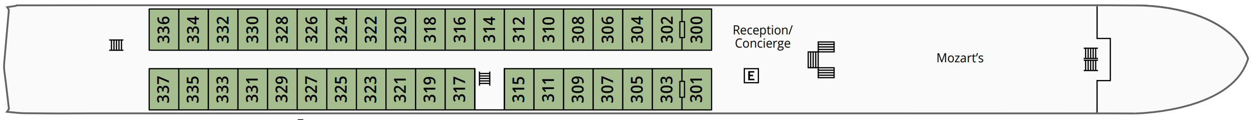 Uniworld SS Beatrice - Deck 2, Danube Deck.png